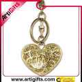 key ring heart shape with rhinestone